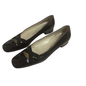 Salvatore Ferragamo Florence Womens Dress Shoes Brown Leather Size 8.5  2A